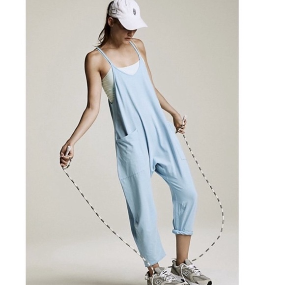 Free People Movement Hot Shot Onesie in Mediterranean Blue NWT - Picture 4 of 6